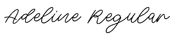 Adeline Regular字体