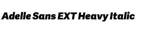 Adelle Sans EXT Heavy Italic字体
