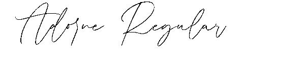 Adorne Regular字体
