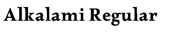 Alkalami Regular字体