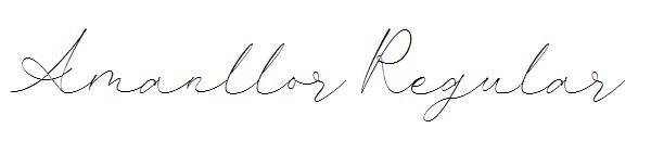Amanllor Regular字体