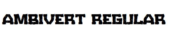 Ambivert Regular字体