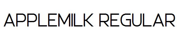 Applemilk Regular字体