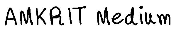 AMKRIT Medium字体