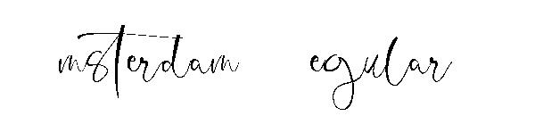 Amsterdam Regular字体