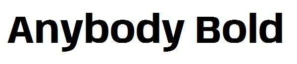 Anybody Bold字体