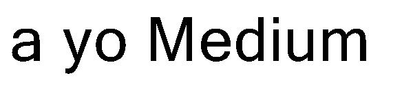 a yo Medium字体