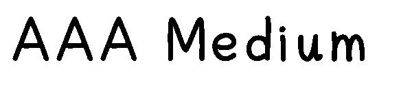 AAA Medium字体