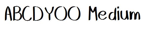 ABCDYOO Medium字体