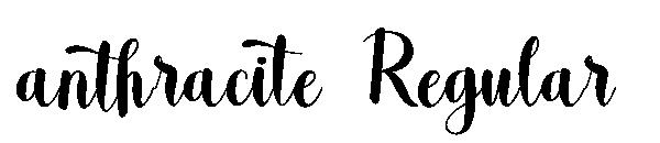 anthracite Regular字体