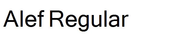 Alef Regular字体