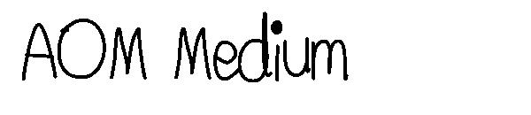 AOM Medium字体