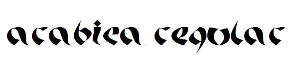 Arabica Regular字体