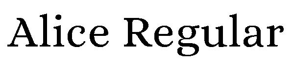 Alice Regular字体