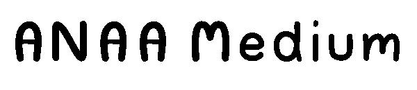 ANAA Medium字体