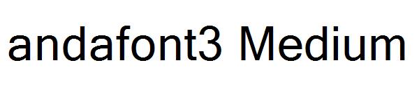 andafont3 Medium字体