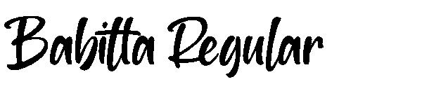 Babitta Regular字体