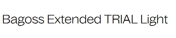Bagoss Extended TRIAL Light字体