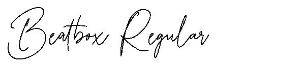 Beatbox Regular字体