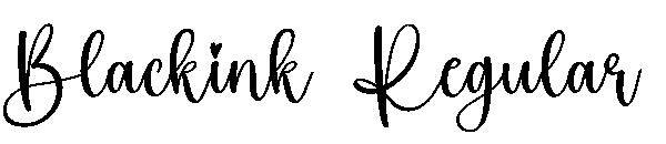Blackink Regular字体