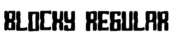 Blocky Regular字体