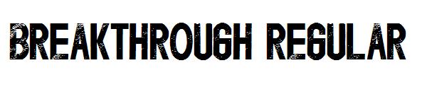 Breakthrough Regular字体