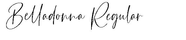 Belladonna Regular字体