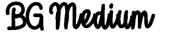 BG Medium字体
