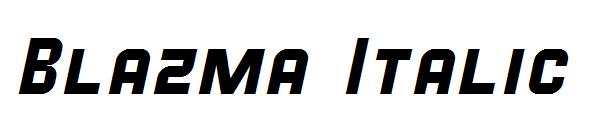 Blazma Italic字体
