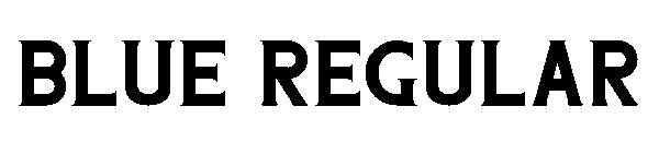 Blue Regular字体