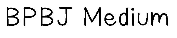 BPBJ Medium字体