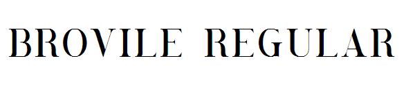 Brovile Regular字体