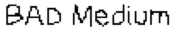 BAD Medium字体