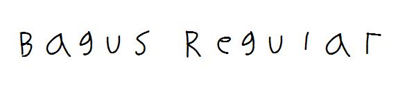 Bagus Regular字体