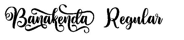 Banakenda Regular字体