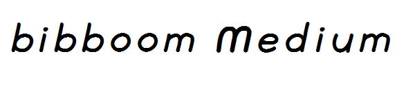 bibboom Medium字体