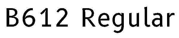 B612 Regular字体