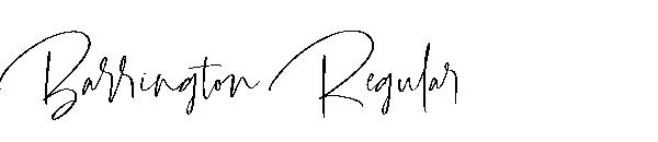 Barrington Regular字体