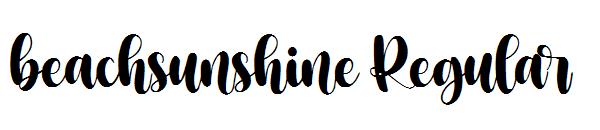 beachsunshine Regular字体