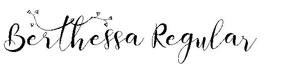 Berthessa Regular字体