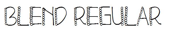 BLEND Regular字体