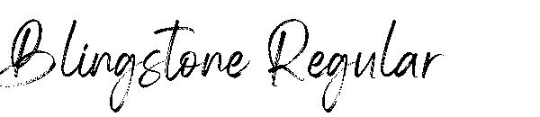 Blingstone Regular字体