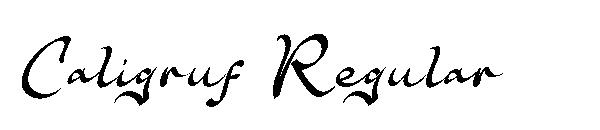Caligruf Regular字体