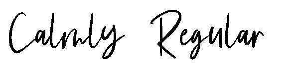 Calmly Regular字体