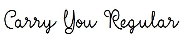 Carry You Regular字体