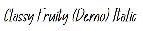 Classy Fruity (Demo) Italic字体