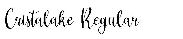 Cristalake Regular字体