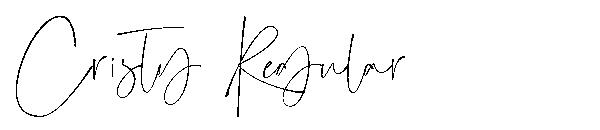 Cristy Regular字体