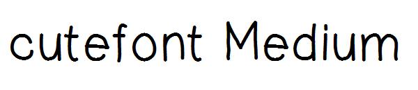 cutefont Medium字体