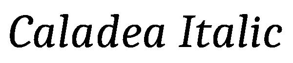 Caladea Italic字体